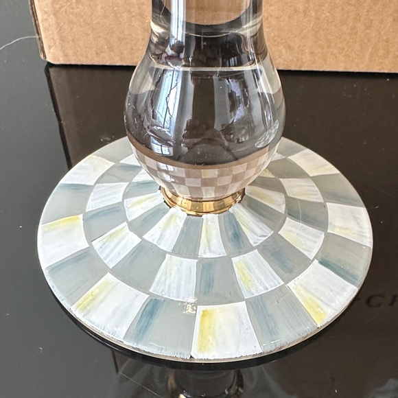 MacKenzie-Childs Gold Rimmed Goblets with Patterned Base - Picture 2 of 2